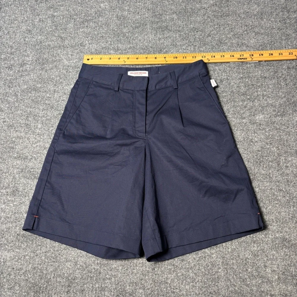 Orlebar Brown Women's Sabrina Shorts Size‎ 6 Navy Cotton Stretch
